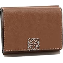 【美品】ロエベ　三つ折り財布　ブラウン LOEWE ロエベ 三つ折り財布 ミニ財布 ブラウン アマソナ 極美品