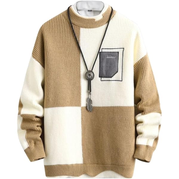 Amazon | [foveitaa] セーター メンズ 秋冬服 厚手 シンプル オシャレ