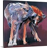 マークAdlingtonプレミアムシックラップキャンバス壁アート印刷題名Two Wolves、2001 36" x 36" 1049277_24_36x36_none