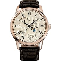 ORIENT 自動巻き時計 ゴールド/ブラウン