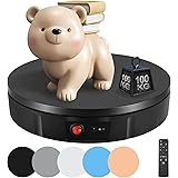 S SMAUTOP 電動回転台 ターンテーブル 回転台電動 ターンテーブル電動 耐荷重100kg 直径30cm 360°回転 100-110v電圧 リモコンが付き スピード・方向・角度が調整可能 商品展示用 衣類 モデル展示用 展示会用