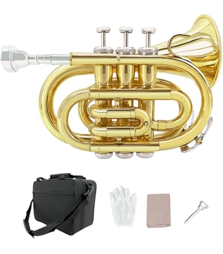 Amazon.co.jp: Carol Brass Mini Pocket Trumpet [N1000 CL] Yellow