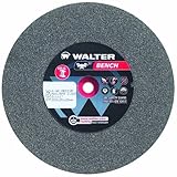 Walter Bench Grinding Wheel Type 1 Round Hole Aluminum Oxide 8 Diameter 1-1/4 Thick 1 Arbor Grit 24 