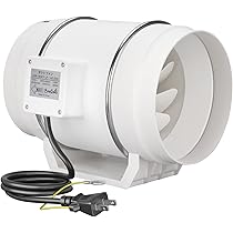 Amazon.co.jp: BreeRainz ダクトファン Φ200mm ダクト用換気扇 1200m³