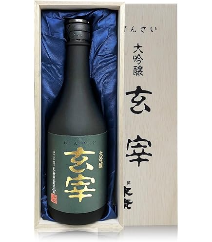 Amazon.co.jp: 高級日本酒・1800ml玄宰 大吟醸 木箱入・ 会津末広酒造