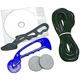 ダイオ化成 アルミ網戸 張り替え用品 5点セット ゴム色 ブロンズ/ブラック(長さ約7m×1本)