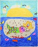Manual Miss Mavis Fun House Natalie the Mermaid Dyed Plush Fleece Baby Blanket Throw SANTMR 30x40 by