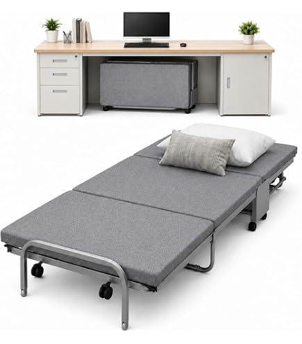 Amazon.co.jp: 折りたたみベッド シングル マットレス付き コンパクト