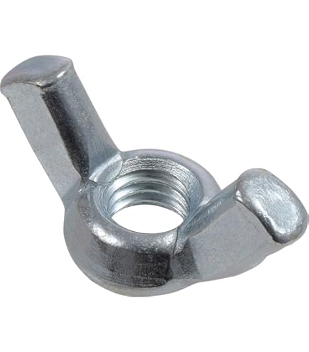 Hard-to-Find Fastener 7/16-14 Wing Nuts - Cold Forged Steel, Zinc Plated, Pack Of 10
