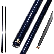 Amazon.co.jp: KHEALING ビリヤード キュー カーボン 黒電木皮頭 PVC+