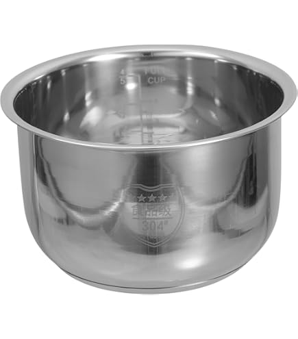 Amazon | Fiegcit ステンレス内釜 炊飯器内釜 炊飯器内釜 交換用炊飯器