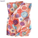 オーシャンアンドグラウンド(Ocean&Ground)|甚平ロンパース|ライトピンク (70cm)