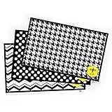 Children Placemats (25 Count) Disposable & Stick-on - Now with 3 Designs In Every Pack! By Abielle b