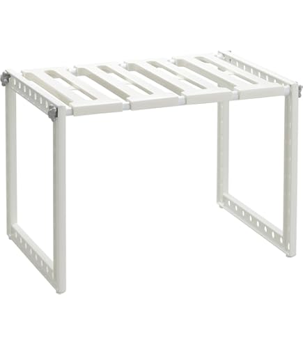 Amazon｜HEIAN SHINDO ランドリーラック 棚2段 角パイプ タオル掛け