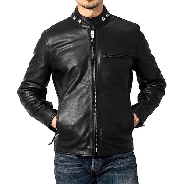 美品☆SCHLÜSSEL　シュリセル　ライダースジャケット　L　ブラック Amazon | シュリセル SCHLUSSEL 本革 レザージャケット