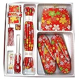 七五三 総柄はこせこセット 3サイズ6色/L(7歳用21cm) 赤