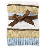 Hudson Baby ハドソンベビー Border Knit Blanket ボーダー ニットブランケット Blue ブルー