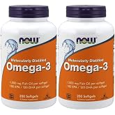 [海外直送品] ナウフーズ　【バリュー２本セット】　 【お得サイズ】オメガ３　1000mg 200粒 Omega-3 200softgels