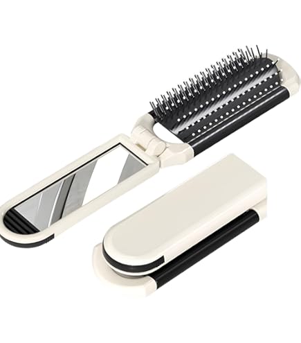 転売可能【激安！1本あたり4.8円】折りたたみヘアブラシ　1600個（200個×8箱）　② 池本刷子工業 bud(バド) 静電気除去折りたたみヘアブラシ BD900 1個