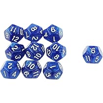 12面サイコロ Amazon | HiCollie ロールプレイングゲーム 12面ダイス サイコロ12面