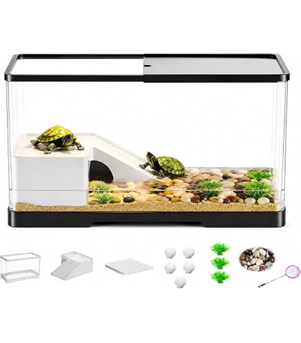 Amazon | 亀用大型タートルタンク アクリル水槽 360度見える 爬虫類