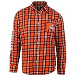 NFL Football 2015 Wordmark基本的なフランネル長袖シャツ – Pickチーム 3L レッド