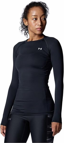 UNDER ARMOUR(アンダーアーマー) レディース UAヒートギア コンプレッション クルートレーニングベースレイヤー - 1