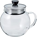 HARIO(ハリオ) ジャンピングリーフポットS 実用容量600ml 耐熱ガラス ティーポット JPS-60-HSV