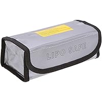 Doyeemei バッテリー リポガード LiPo Bag リポ 保管 セーフティーバッグ 防爆バッグ リポバッテリー 耐火バッグ ケース 防水 防爆 耐火 防炎 银色