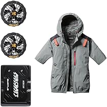 Amazon.co.jp: [バートル] エアークラフト 半袖 ブルゾン+ファン