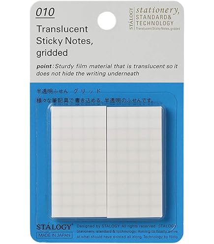Amazon.co.jp: ニトムズ STALOGY フィルム付箋 書けるふせん 3色 D