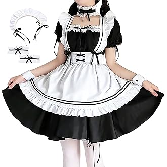 Mサイズメイド服ピンクチェックロングワンピースと白ロングフリルエプロン Www Newlands Ie