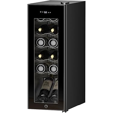 MCR-20C 電気式ワインセラー 20L ブラック ワインセラー 6本収納 ワインクーラー 缶ビール 日本酒セラー ペルチェ