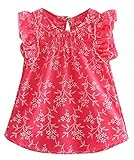 Plus Nao(プラスナオ) ワンピース 子供服 女の子 ガールズ キッズ 夏 ノースリーブ Aライン 花柄 刺繍 ブルー ピンク お出かけ 90cm 100m 1 ピンク 90