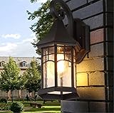 屋外アイアンアートウォールライトクリエイティブレトロ防水ドアガーデンライトロビー屋外テラス装飾的な壁ライトE27光源