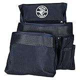 Klein Tools 5701 PowerLine 8-Pocket Tool Pouch, Black Nylon by Klein Tools