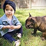 かわいい赤ちゃん男の子女の子幼児新生児春暖かいビーニーコットンキャップターバンファッション帽子with Bow ブラック