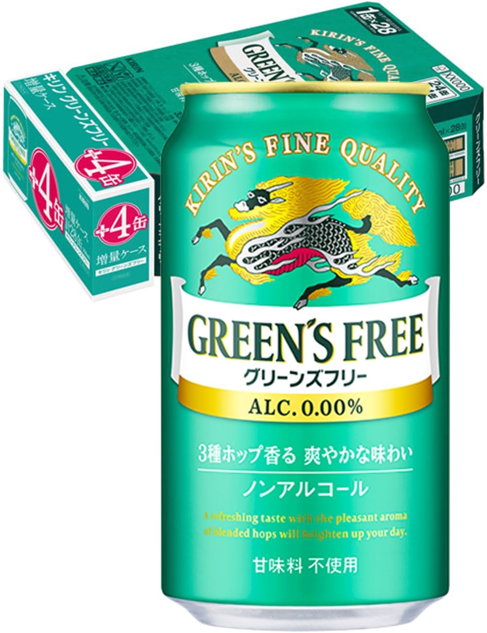 【タイムセール】【4本増量】【1本89円】【2,498円】 キリン グリーンズフリー ノンアルコール 350ml×28本