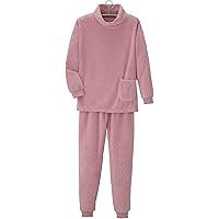 Amazon | [リトルアイランド] ルームウェア ピンク LL 婦人 上下組