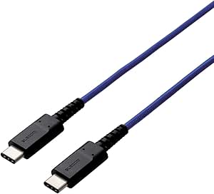 Amazon エレコム スマートフォンusbケーブル Usb C C 高耐久 1 2 ブルー エレコム 家電 カメラ