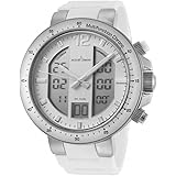 Jacques Lemans Men 's 1 – 1726b Milanoアナログデジタル表示クォーツホワイトウォッチ