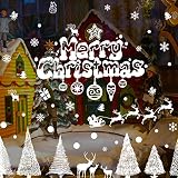Christmas Tree Santa Claus Wall Stickers Deers Snowman Bells Gifts Removable Xmas Wall Decals Home D