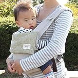 ルイエマノン リネン100% 抱っこおんぶ紐 ナチュラルグリーン