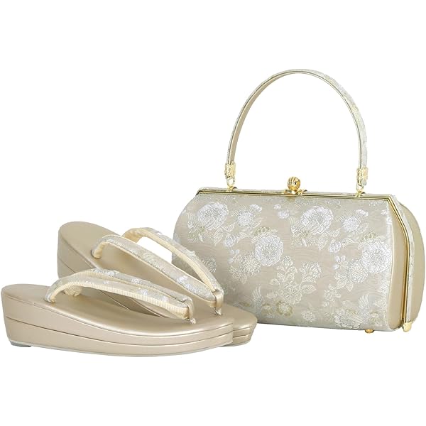 Amazon | [さらさ] 礼装用 帯地 草履バッグセット Fサイズ 36-051 (F-3