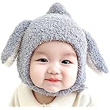 [KAKELO] カケロ ニット帽 赤ちゃん 帽子 うさぎ 耳付き 垂れ耳 ベビー キッズ 子ども あったか 防寒