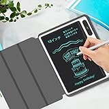 YUEFAN 電子パッド 電子メモ デジタルメモ 10インチ LCD液晶パネル 消去ロック機能搭載 電池交換可能 筆談ボード お絵かき 計算 単語帳 学習 打ち合わせ 伝言板 保護カバー付き (ピンク)