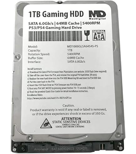 ✨4個セット✨HDD 1000GB✨大容量1TB✨2.5インチ✨06-01 Amazon | Toshiba 1TB 5400RPM 8MB キャッシュ SATA 3.0Gb/s 2.5