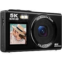 5K デジカメ スマホに送れる8000万画素 デュアルスクリーン 32GB Amazon | AiMike 5K デジカメ スマホに送れる デジタルカメラ WIFI転送