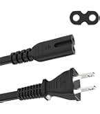 Amazon | AC電源コード 1.8m 2ピンソケット(メス)ー2ピンコンセント