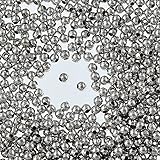 ファイニエ メタルビーズ 2mm シルバー 9000個 セット 丸 穴あり ラウンド スペーサー アクセサリー パーツ ハンドメイド 手芸 AP2594